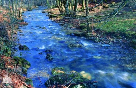 el río Arga llega al embalse de Eugui, que da de beber a Pamplona, recorre Navarra de Norte a Sur hasta encontrarse con el río Aragón en la muga de Funes, Villafranca y Milagro donde hacen al Ebro varón