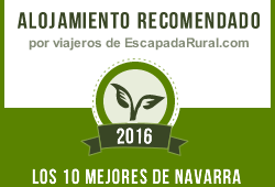 recomendado por los viajeros entre los 10 mejores del 2016 de toda Navarra en Escapada rural.