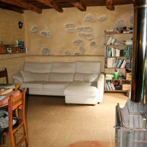 Sala de estar casa rural kaaño etxea