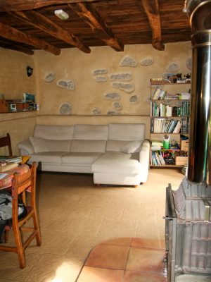 Sala de estar casa rural kaaño etxea
