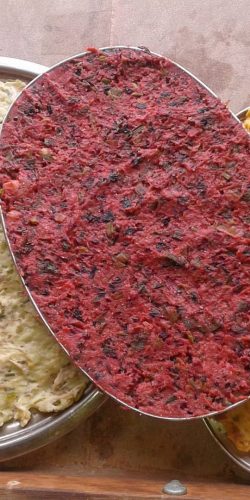 casa rural ecológica Kaaño etxea - pasta croquetas colores