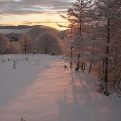 casa rural ecológica Kaano etxea-galeria-7 - amanecer nevado